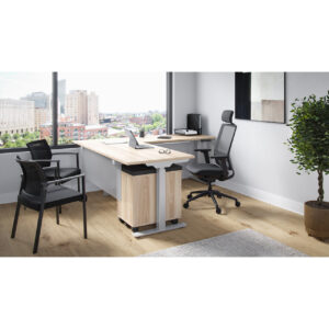 OfficeSource Height-Adjustable L-Shape Typical