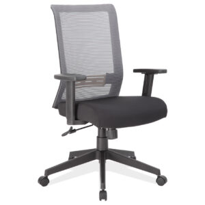 OfficeSource | Interchangeable | Mesh High Back Task Chair with Black Base