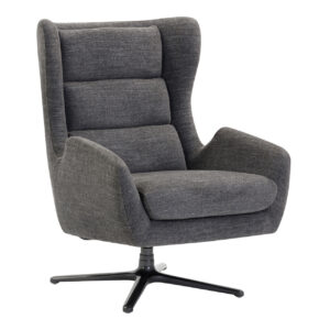 OfficeSource | Lincoln | High Back Upholstered Swivel Lounge Chair