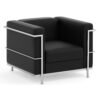 Black PU Leather Stock