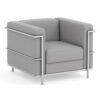 Light Gray PU Leather Stock