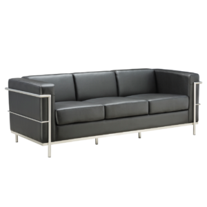 OfficeSource | Madison | Sofa with Chrome Frame