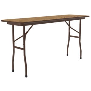 OfficeSource | Melamine Folding Table | 96"W x 24"D