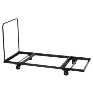 OfficeSource | Melamine Folding Tables | Flat Stacking Rectangular Table Truck