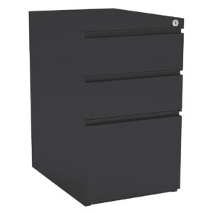 OfficeSource Metal Pedestals 3 Drawer Metal File and Dual Box Pedestal - 22"D