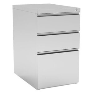 OfficeSource Metal Pedestals 3 Drawer Metal File and Dual Box Pedestal - 22"D 28"H