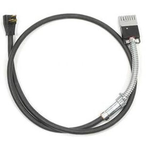 OfficeSource Modular Electric System Single Circuit Whip with 3 Prong Plug - 72"