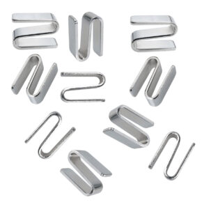 OfficeSource N-Shaped Chrome Connector for Wire Racks - Pack of 10