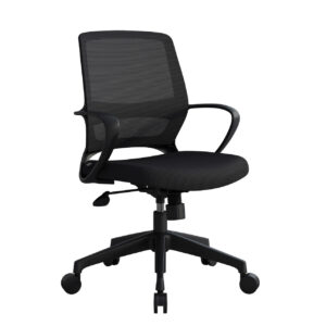 OfficeSource | Orion | Mesh Back Conference Chair with Black Frame