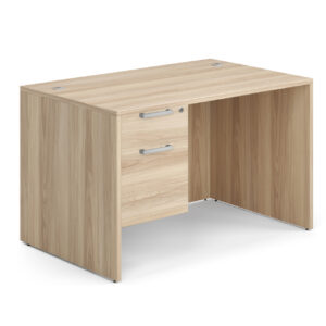 OfficeSource OS Laminate Collection Single 3/4 Pedestal Desk - 48" x 30"