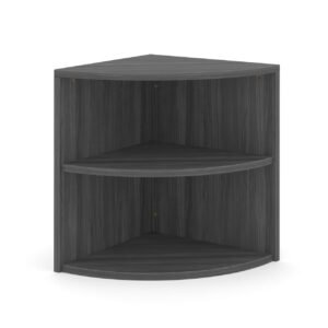 OfficeSource | OS Laminate | Corner Bookcase - 24"W x 24"D