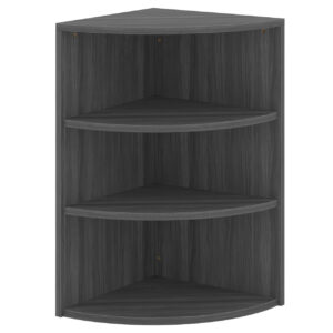 OfficeSource | OS Laminate | Corner Bookcase