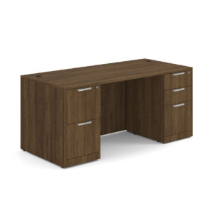 OfficeSource | OS Laminate | Double Full Pedestal Desk - 71'' x 36''