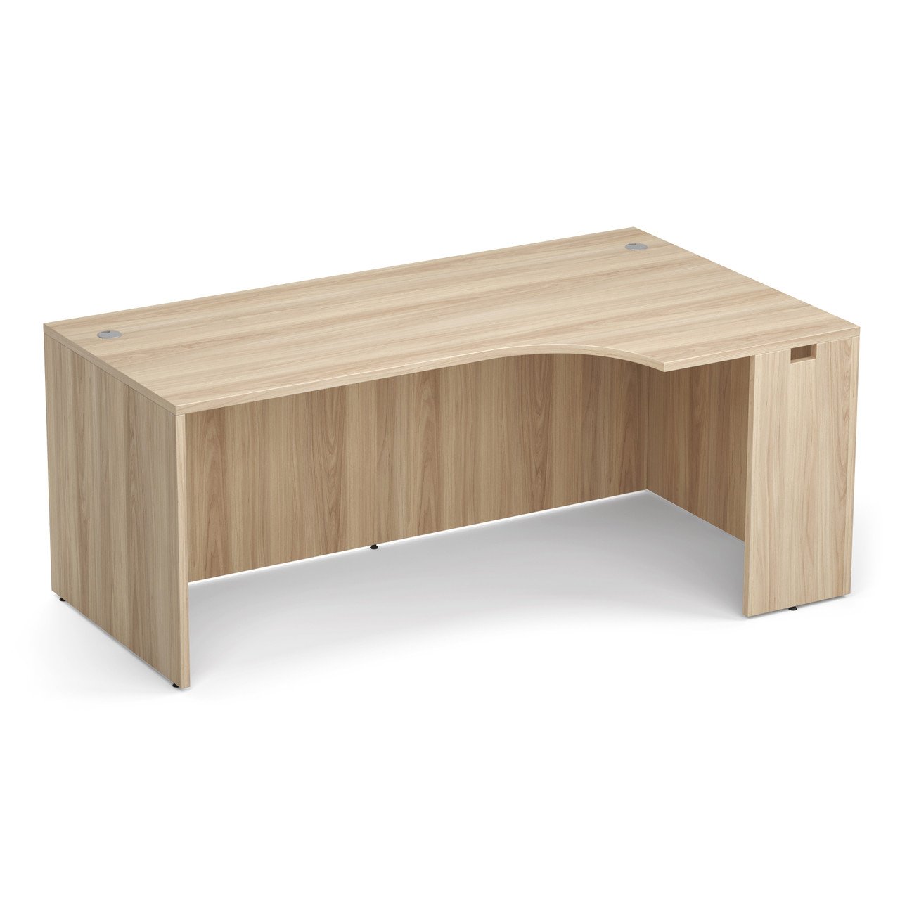 OfficeSource | OS Laminate | Right Desk Shell with Corner Extension