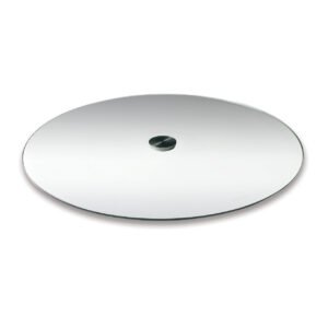 OfficeSource | OS Reception Tables | 24" Round Clear Glass Top - Requires Base