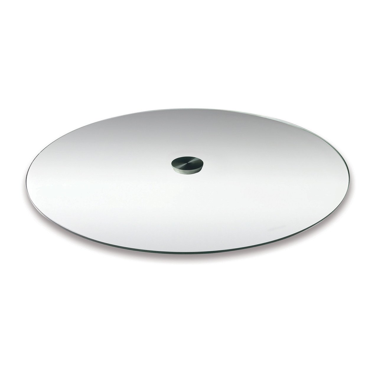 OfficeSource | OS Reception Tables | 24" Round Clear Glass Top - Requires Base