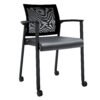 Black PU Leather w/Black Frame Stock