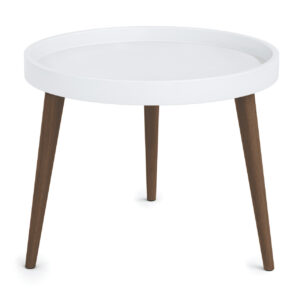 OfficeSource Posey Collection Plastic Round Table Top with 14" Wood Legs