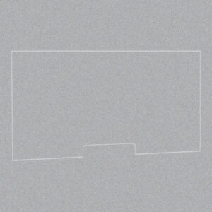 OfficeSource SafeGuard Barrier Collection Clear Acrylic Screen with Transaction Cutout - 66"W x 24"H