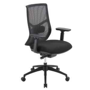 OfficeSource Starlight High Back Max Task Chair with Black Frame and Seat Slider