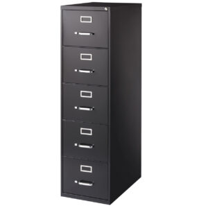OfficeSource Steel Vertical File Collection 5 Drawer Vertical File Cabinet, 26.5" Deep, Legal