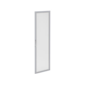 OfficeSource Storage & Wardrobe Cabinets Tempered Glass Silver Frame Cabinet Door For OS150, OS151