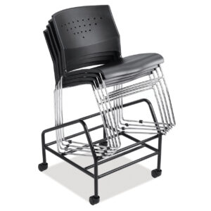 OfficeSource Tower Collection Black Chair Dolly