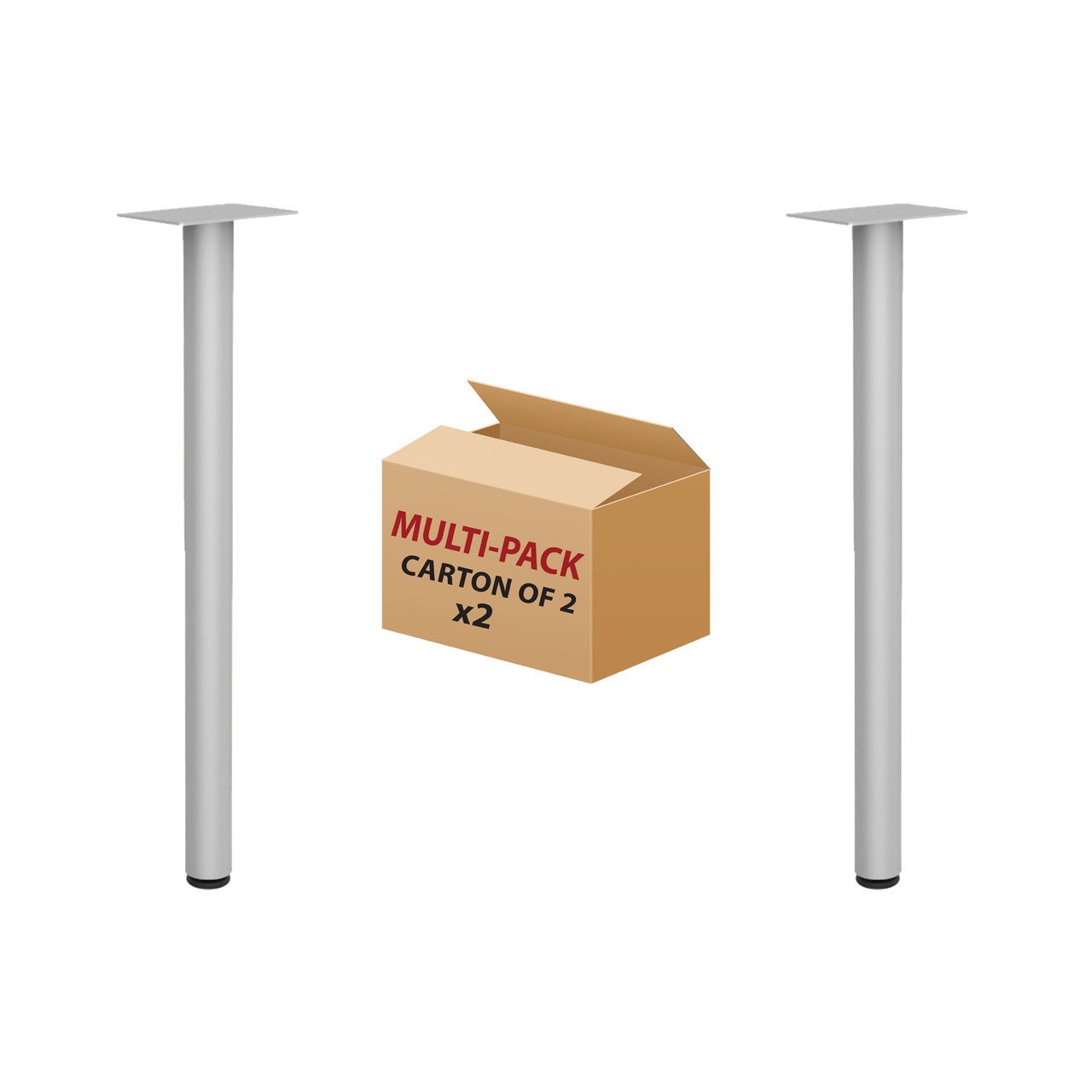 OfficeSource Training Tables by OfficeSource Post Leg with Glides