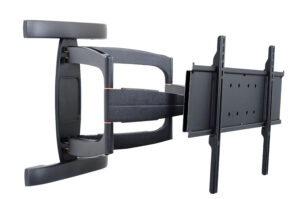 Outdoor TV Wall Mount for 32 to 80-Inch Monitors, Cable Management - Black