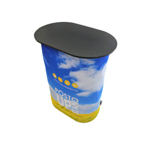 Oval Display with Countertop and Wrap Combo