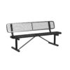 Park Collection 6' Standard Expanded Bench with Back