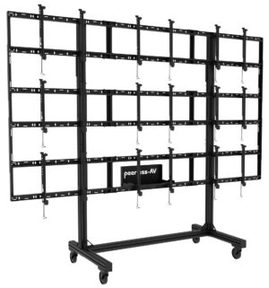 Peerless-AV® SmartMount® 3x3 Portable Video Wall Cart, Fits 46-60