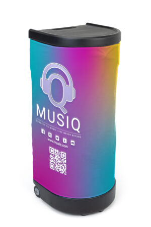 Portable Equipment Case, Converts to 16 x 39 Podium - Custom Graphics