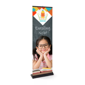 Premium Wide Base Retractable Banner Stand