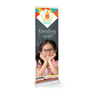 Premium Wide Base Retractable Banner Stand