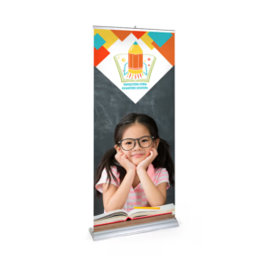 Premium Wide Base Retractable Banner Stand