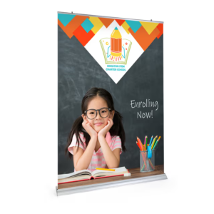Premium Wide Base Retractable Banner Stand