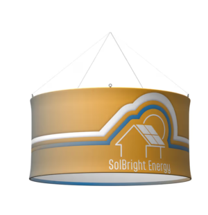 Round Ceiling Hanging Banner with Custom Printing, Recyclable Stretch Fabric