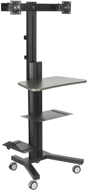 Rolling TV Stand, (2) 10-24