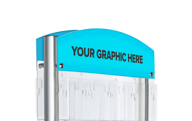Single-Sided Custom Header for RP12 Floor Stands - Image 2