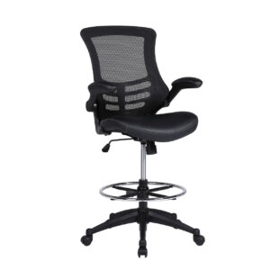 Serene 2.0 Bonded Leather Flip Arm Stool