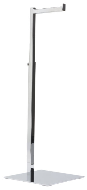 Steel Handbag Stand for Countertop Use, Height Adjustable - Silver