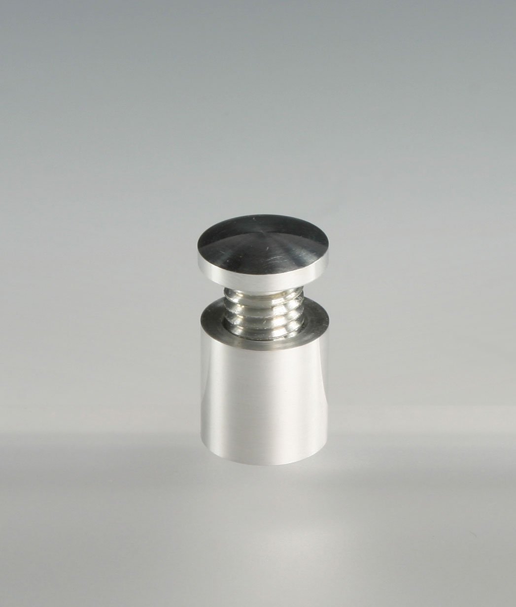 Through Grip Standoffs, Round, Aluminum, Set of 4 - Silver