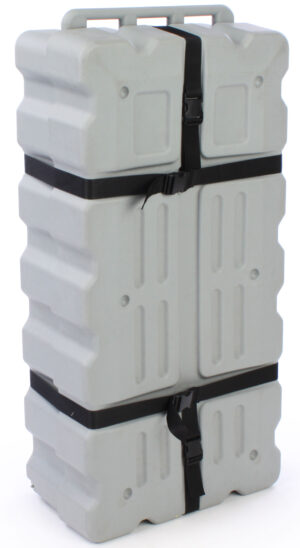 Trade Show Accessory Case with Straps u0026 Wheels - Gray