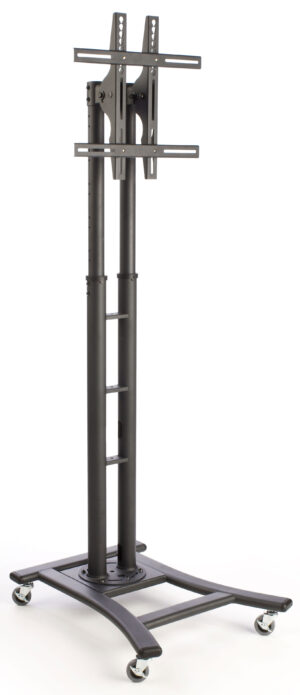 TV Stand with Wheels, Fits Monitors 37 to 65