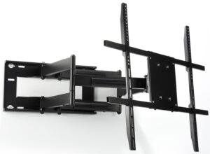 TV Wall Mount w/ Articulating Arm, Fits Monitors 42”-90”, Tilting u0026 Rotating - Black