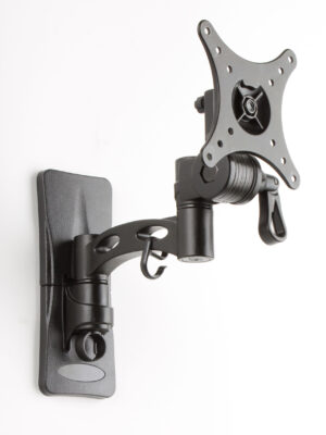 TV Wall Mount with Articulating Arm Fits Monitors 10 to 42-Inch - Black