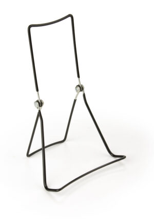 Wire Easel for Tabletop with 1.5-inch lip, Wide Base, 5-5/8 x 8-3/4 - Black