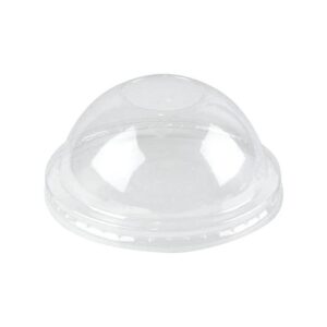 4 oz With No For Ice Cream Cups Clear Plastic Dome Lid-Cold/Hot Paper Food Containers - 1000/Case