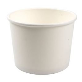 10 oz Paper Food Containers (96 mm), White - 1,000 pieces